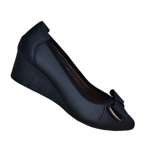 Giày Nữ Búp Bê Đế Xuồng TiTi ĐÔ Da Bò Thật Thời Trang Cao 5cm GBB2030