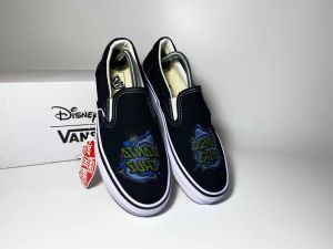 รองเท้าผ้าใบ Van Slip on สีขาว คิตตี้ สวยมีสไตล์เก๋ไก๋ไม่ซ้ำใคร พร้อมจัดส่ง