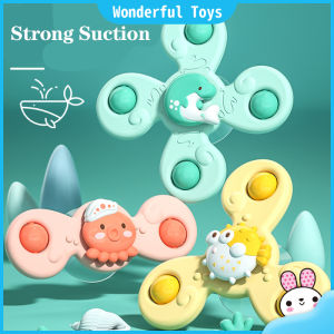 Wonderful Toys Baby Rotating Toy Table Animal Sucker Finger Sucker Spinning Top Spinning Baby Molar Toy Educational Toy
