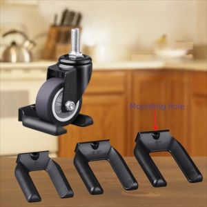 MKEB Wear-resistant Office Chair Wheel Stopper Rubber Anti Vibration Furniture Legs Anti-slip Pad Durable Chair Feet Floor Protectors Chair