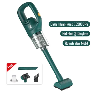 Ready Cordless Vacuum Garansi 3 tahun 12000Pa penyedot debu nirkabel portabel Dayahisap kuat untuk rumah dan mobil 3 in 1