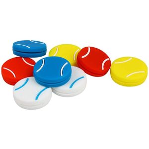 TRANQUIL HUT Tennis Staff Racquet Sports for Racquetball Anti-Shock Silicone Vibration Dampeners Tennis Shape Tennis Racket Damper Shock Absorber