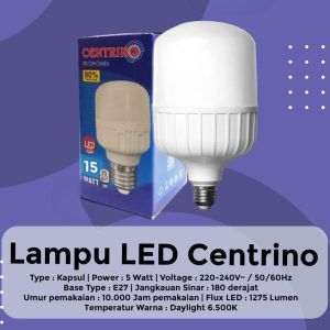 LAMPU LED BOHLAM 40W / 40 WATT BULB KAPSUL CENTRINO MURAH 15w 20w 30w 40w 50w