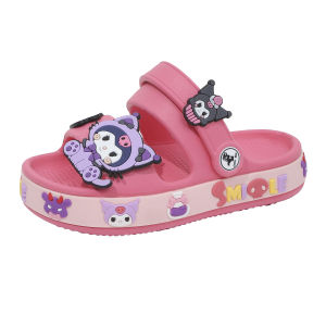【BB】Kuromi Fashion Design Two Strap Sandals for Kids Girls Comfort Rubber Soft Soled Slippers Non Slip#608-2