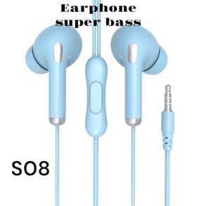 S08 DJ MUSIK MUSIC TELPON CALL ORIGINAL HEADSET EARPHONES 3.5 MM JACK EARPHONE HIFI SOUND EXTRA BASS