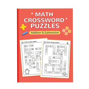 LSHUO ปริศนาคำไขว้ทางคณิตศาสตร์นอกจากนี้การลบการหารการคูณเกมข้ามๆคณิตศาสตร์สมุดงานมอนเตสซอรี่สำหรับเด็กอายุ5-8ปี