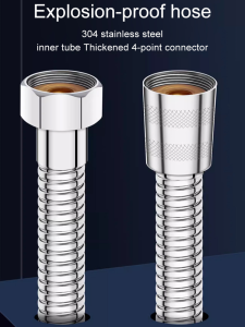 1.5M~3M Explosion-proof Stainless Steel Shower Hose Rain Shower Head Water Pipe