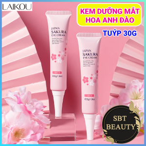 Kem Mắt LAIKOU Chiết Xuất Hoa Anh Đào SAKURA Tuýp 30g – Xóa Tan Thâm Quầng Mắt Làm Giảm Bọng Mắt Ngăn Ngừa Lão Hóa Da