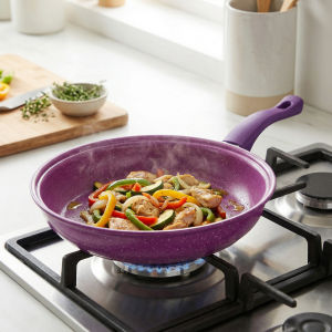 Sikiwind 13 Pieces Non-Stick Cookware Set with Glass Lids Healthy Pot Pan Set Suitable for Induction Cookers