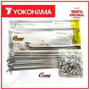 Yokohama Lidi Motosikal Lidi Rim/Jejari Motorcycle Spokes & Nipples Chrome Gantang Y110/Y125Z/RXZ 100% Original Yokohama