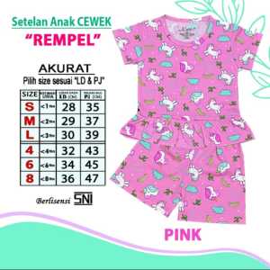 KELFI  SETELAN REMPEL PRINTING / SETELAN ANAK CEWEK USIA 1-8 TAHUN  MISHA EDITION