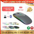 Chuột Không Dây Bluetooth C18.Chuột Máy Tính Bluetooth Không Tiếng Ồn. Sạc bằng Cáp USB và Pin Có Đèn Led  Rất Nhạy. 