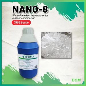 NANO-8 Impregnator (750gm) Supreme Quality Silane-Siloxane based Hydrophobic Water-Repellent Leakproof Clear Solution