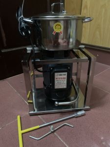 Máy xay giò chả lụa khung INOX cao cấp 750W