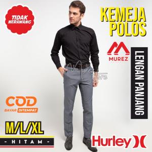 KEMEJA PANJANG PRIA POLOS PUTIH KASUAL PREMIUM TERLARIS SIZE M/L/XL