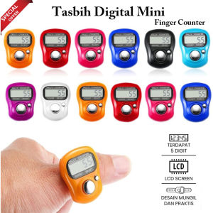 Tasbih Digital Mini Tasbeh Digital Tasbih Ibadah Tasbih Jari Penghitung Tasbih Mini / Alat Hitung Digital Alat Hitung Zikir Alat Hitung Manual Hand Counter Terlaris