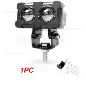 Lampu Tembak Sorot LED Laser 2 Mata/Lampu Sorot Led/Lampu Tembak SQL 2 Mata Polos Super Terang/Lampu Tembak Led/Lampu Sorot Motor Terang Led Tembak Terang Led Sorot Motor Dan Mobil Putih Kuning Waterproof 2PCS