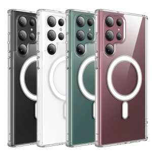 Clear Case Magsafe Case Magnetic Wireless Charger Samsung S22 Samsung S22 Plus Samsung S22 Ultra Samsung S23 Samsung S23 FE Samsung S23 Plus Samsung S23 Ultra Samsung S24 Samsung S24 Plus Samsung S24 Ultra Samsung S24 FE