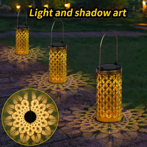JeeYee Solar Lanterns Lawn Lights Outdoor Hanging Light Outdoor Decorative Metal Landscape Lighting Waterproof LED Table Lamp for Garden Patio Yard Pathway Party