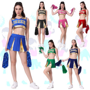 Cross-border cheerleading performance clothing team games opening ceremony European and American dance clothing football baby cheerleading clothing gifts