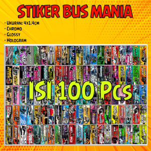 Stiker Bus Mania Basuri Viral Isi 100 pcs lanskap terbaru