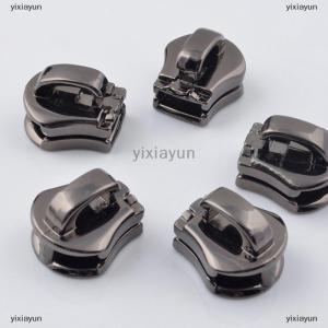 [COD] yixiayun 10Pcs 5# Metal Zipper Head Pull Slider Zip Lock Bag Luggage Garment DIY Repair Kit Hardware Accessories