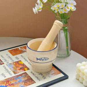 Cối giã thủ công đậm chất vintage tiện lợi cho mọi nhà trong góc bếp TS