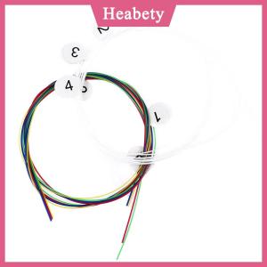 Heabety Bộ 4 dây đàn guitar UKULELE dây nylon đầy màu sắc cho đàn Ukulele 21 23 26 inch
