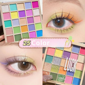 Macaron Eyeshadow Palette 25 Colors Waterproof & Long-lasting Matte Shimmer Eye Shadow Compact & Portable Travel Easy to Use