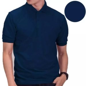 Polo Shirt Pria Casual Kerah Polo Lengan Pendek Warna Solid - Gaya Korea