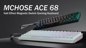 MCHOSE ACE 68 Magnetic Switch Gaming Keyboard Hall Effect Rapid Trigger Programmable RGB 8K Hz DKS/MT/TGL/RS/SOCD Keyboard