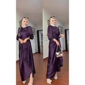 Jusi Dress Bahan SATIN ROBERTO CAVALLY UKURAN M L XL GAMIS KONDANGAN / DRESS SERUT / GAUN BRIDESMAID / Dress Trendy Viral baju kondangan wanita Busui 2024 elegan Gamis Wanita Modern 2024 Pusat Grosir Pakaian Dewasa Murah COD