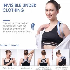 Alat Terapi Bungkuk Penyangga Penegak Punggung Tulang Belakang NY-12/Back Posture Sport Corrector Vibration Reminder Hunback Therapy Tool