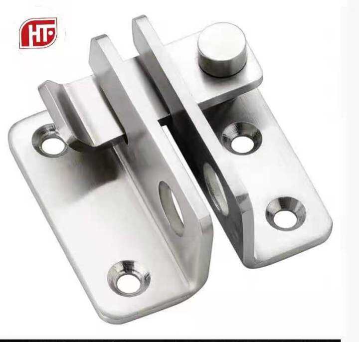 HTF.Stainless Steel Safety Hasp Door Lock for Bathroom Bedroom Door ...