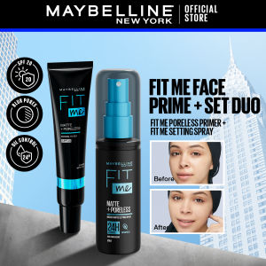 Fit Me Face Prime + Set Duo - Fit Me Poreless Primer + Fit Me Setting Spray - Matte Oil Control