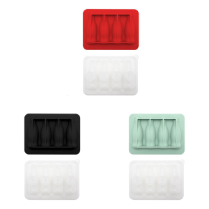 3D Coke Bottle Shaped Ice Cubes Maker Grade Silicone Mold for Beverage Decoration Popsicles Making Mould with Lid