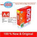 Kertas HVS Sinar Dunia A4 80 Gsm / HVS Sidu A4 80 Gram / Kertas Sidu A4 80gsm Kertas HVS Putih Print. 