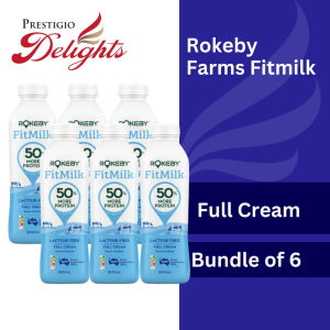Rokeby Farms Fitmilk Lactose Free Full Cream/Low Fat 900mlx6