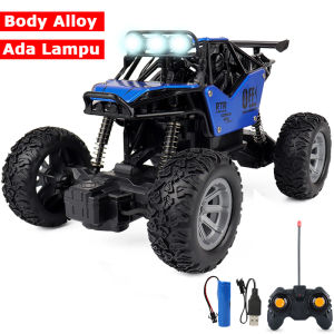 Mainan Mobil Remot Besar 4WD RC Buggy Off-road Rock Climber 2.4GHz Remote Control Dengan Lampu