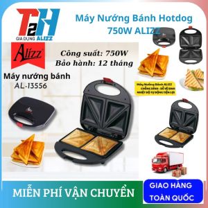 Máy Nướng Bánh Mỳ Máy Kẹp Nướng Bánh Mì Humberger Sandwich Đa Năng ALIZZ AL-13881 Làm Nóng Đều Nhanh Chín Tiên Lợi Cho Bữa Sáng Cả Gia Đình Được Nhiều Khách Hàng Tin Dùng.
