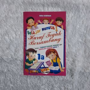 Belajar Menulis Huruf Tegak Bersambung 1a & 1a ( Buku tk panjang polos )