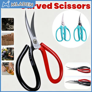 MLADEN Curved Scissors Stainless Steel Rust-proof Trimming Scissors Leather Shears Rubber Trimming Fabric Shears