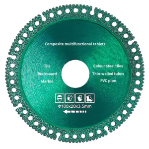 millionhardware - 6 in 1 100mm / 4inch Marble Tiles PVC Glass Steel Cutter Blade for Dry Saw Angle Grinder Multipurpose Diamond Cutting Disc