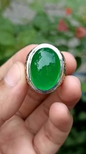 Cincin Natural Batu Giok Burma HQ
