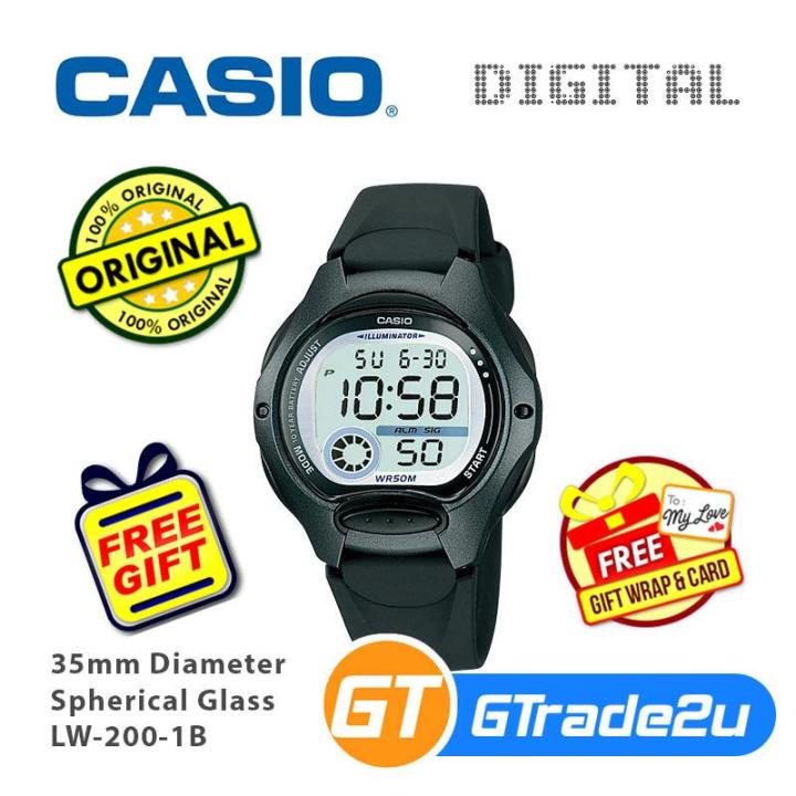 CASIO Ladies Kids Young Digital Watch Jam Casio Ori Kanak Kanak LW 200 Lazada