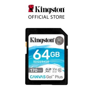 Thẻ nhớ SD Kingston Canvas Go Plus V30 170mb/s cho DSLR camera không gương lật và sản xuất video 4K/8K