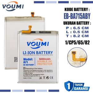 VOUMI EB-BA715ABY Baterai Battery Double IC Power high Capacity Compatible Hp Samsung A71 SM-A715F