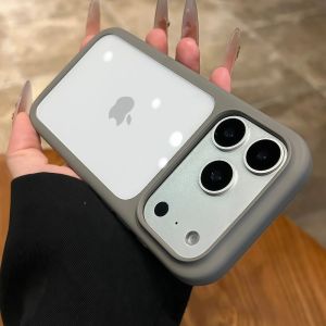 Luxury Advanced Silicone Soft Edge Transparent Case For iPhone 17 17 Pro 17 Pro Max Shockproof Phone Case Hard Back Panel Cover