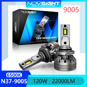 Super Bright Novsight N37 HB3 9005 LED Headlight Bulb 120W 22000LM 6500K LED Light For Car High Beam/Low Beam Fog Light LED Light Plug and Play 2pcs 2 Years Warranty Free Shipping