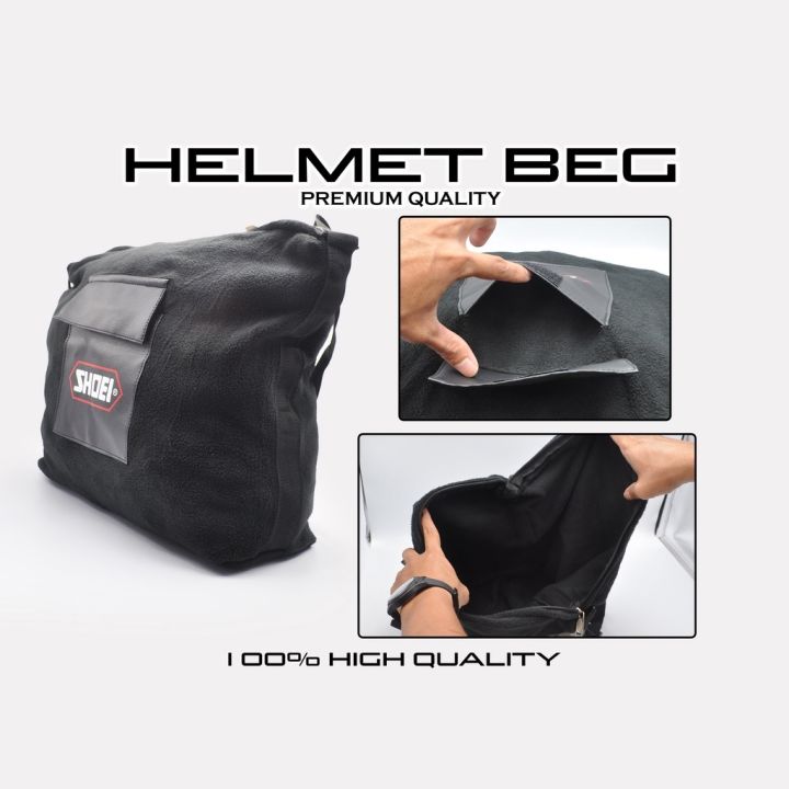 ♀ ♠ Bag Arai/Beg Shoei beg helmet kain baldu/velvet bag helmet shoei